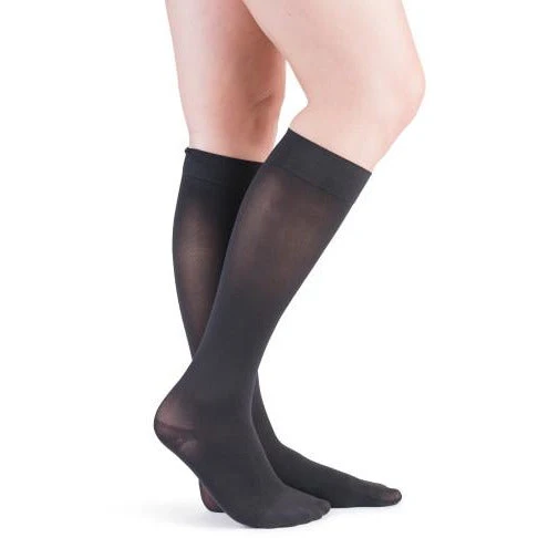 VenActive Women's Premium Opaque 15-20 mmHg Knee Highs X-Large / Black