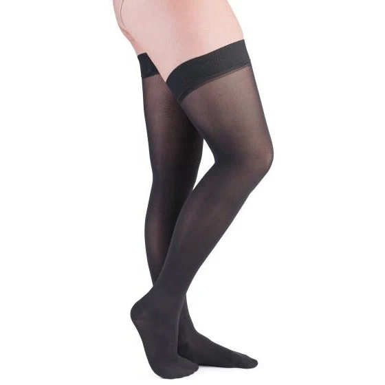 VenActive Women's Premium Opaque 15-20 mmHg Thigh Highs Medium / Black