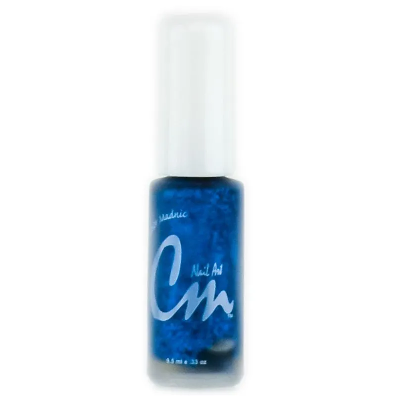 Verniz De Unhas Cm Nail Art Color Madnic Blue Glitter