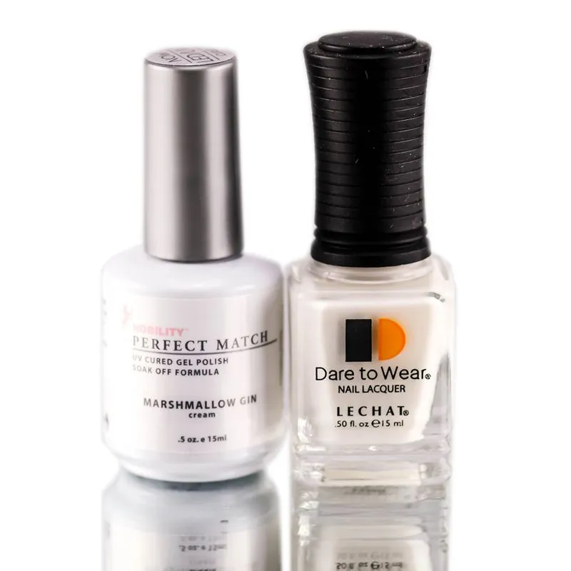 Verniz Em Gel Lechat Nobility Perfect Match Marshmallow Gin