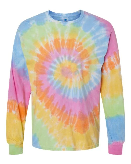 Colortone Men's Tie-Dyed Long Sleeve T-Shirt Eternity / 2XL