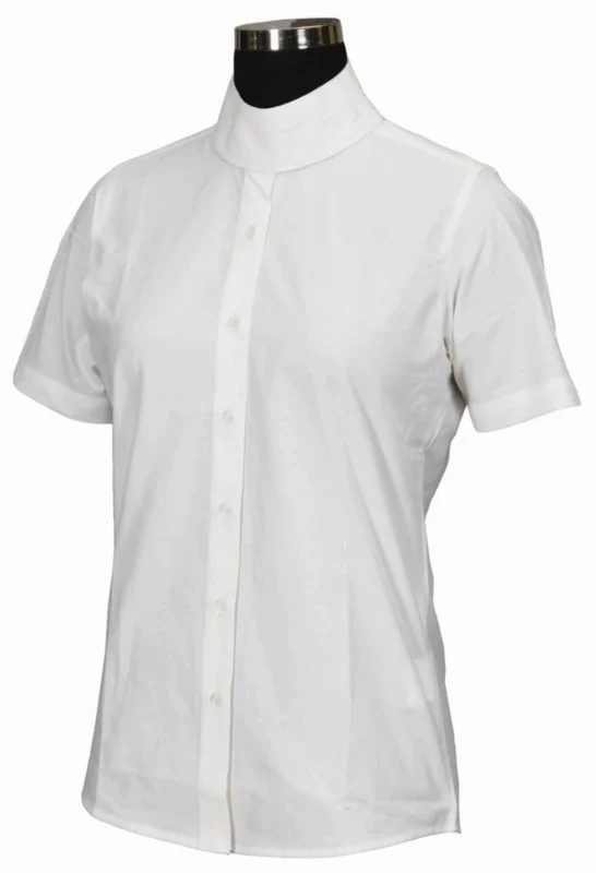 TuffRider Kids Starter Short Sleeve Show Shirt White / 14