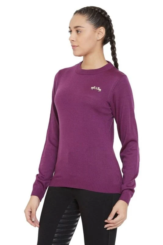 Equine Couture Ladies Icelandic Sweater M Purple Dark Purple / XXX-Large