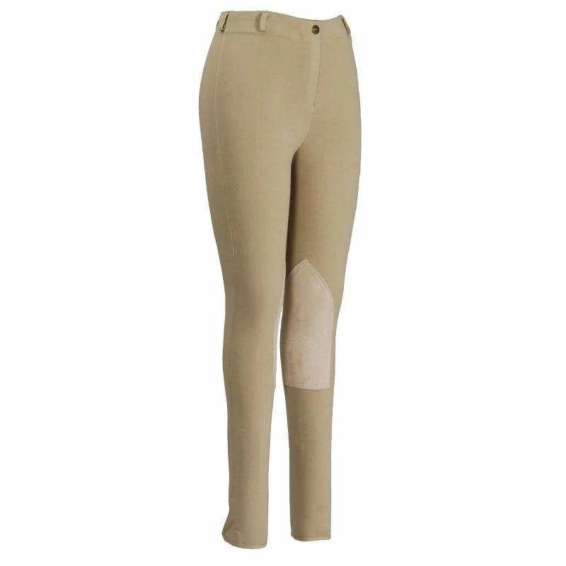 TuffRider Cotton Pull On KP Breech Deep Purple / 34R