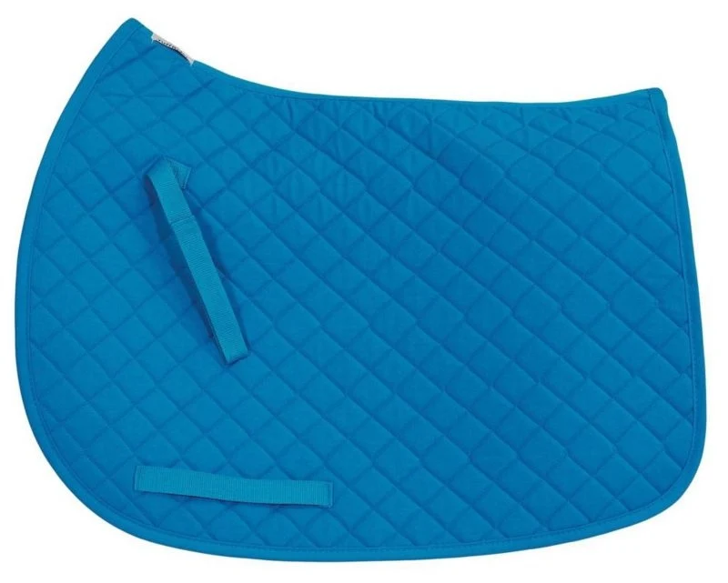 Tuffrider Basic Pony Saddle PadBk/Wh Ocean