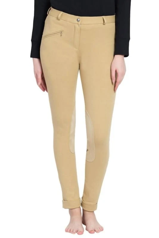 TuffRider Ladies Cotton Jodhpurs Light Tan / 34 Regular