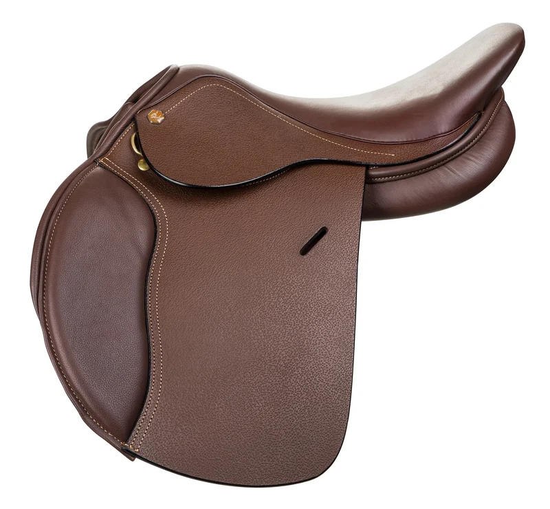 Henri de Rivel Novice Club Close Contact Saddle Australian Nut / 17.5 Wide