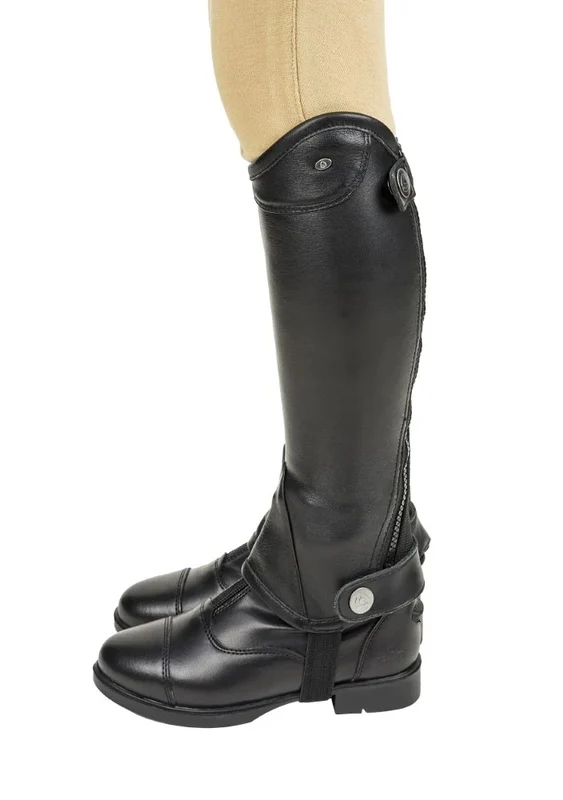 Lettia Kids London Leather Half Chaps Black / 8