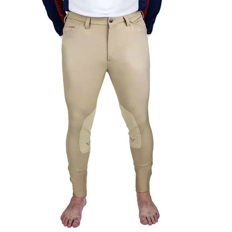TuffRider Mens Claudio Knee Patch Breeches Black / X-Large Adult
