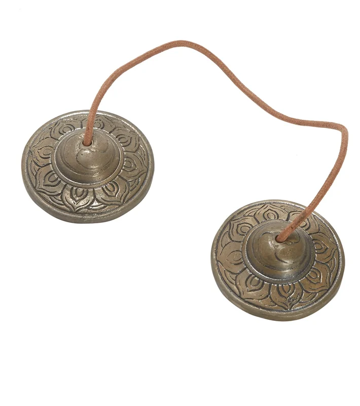 dZi Tingsha: Simple Lotus Gold