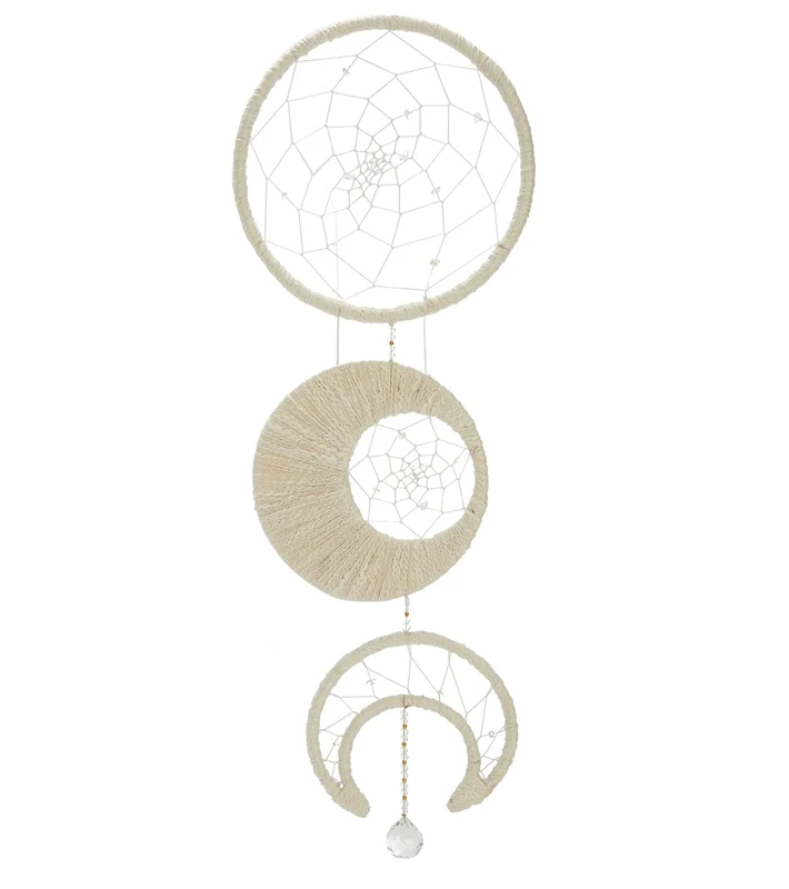 dZi Wall Decor: Moon Phase White