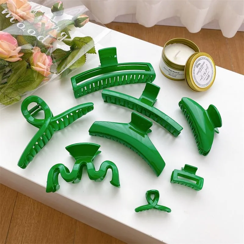 8pcs Acetate Plate Hair Clip, Moda, Luxuoso, Simples