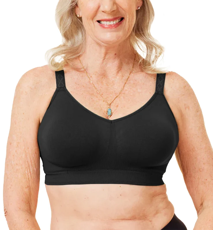 Sugar Candy by Cake Seamless Basic Everyday Softcup Bra (28-8005) - Black 3XL