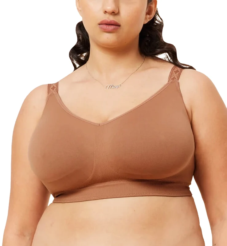 Sugar Candy by Cake Seamless Basic Everyday Softcup Bra (28-8005) - Clay 4XL