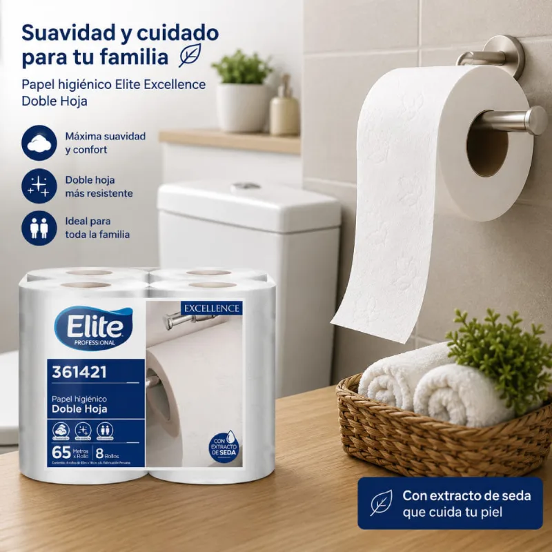 Papel Higiénico Elite Excellence 8 Rollos