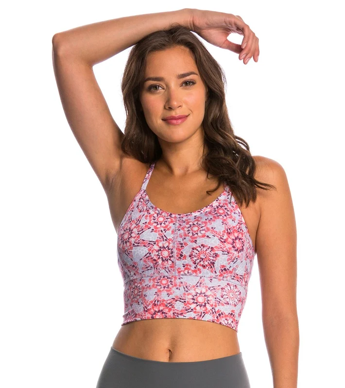 Manduka Long Line Yoga Sports Bra Medina Print / M