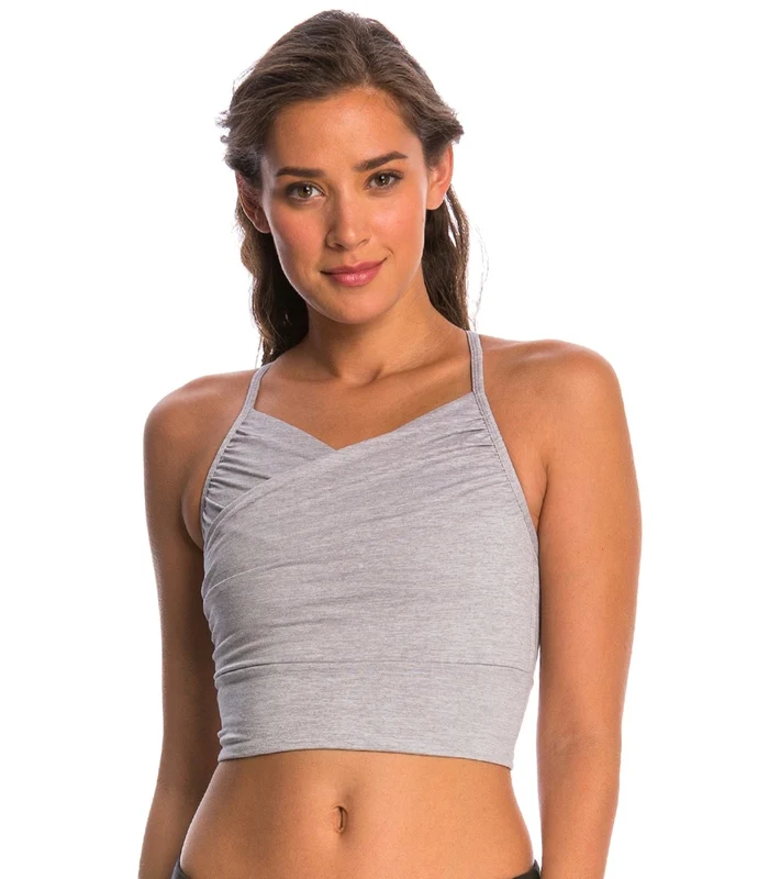 Manduka Wrap Up Bralette Heather Grey / M