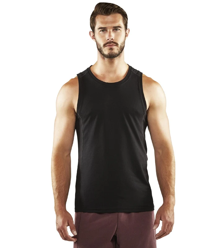 Manduka Men's Minimalist Yoga Tank Top Black / L