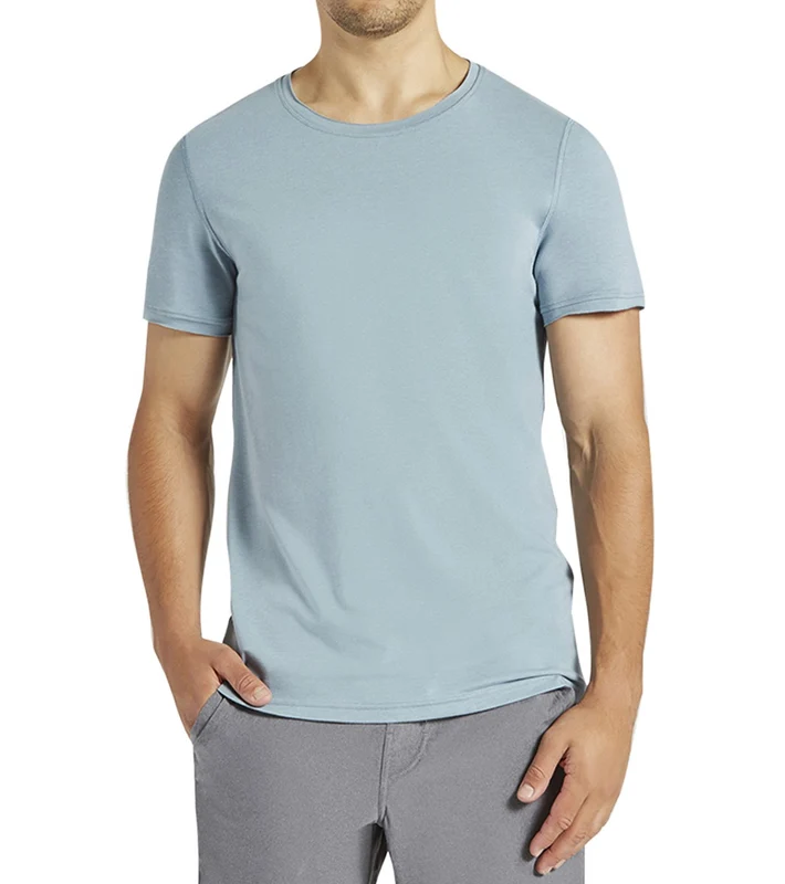 Manduka Men's Transcend Tee Steel Blue / M