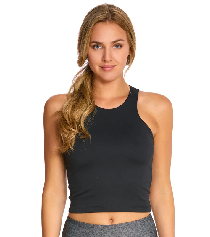 Manduka Polarity Yoga Crop Top Black / S