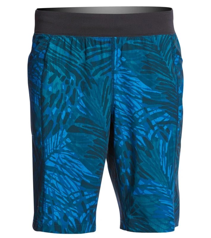 Manduka Men's Daily Yoga Shorts Palm Leaf Print / M