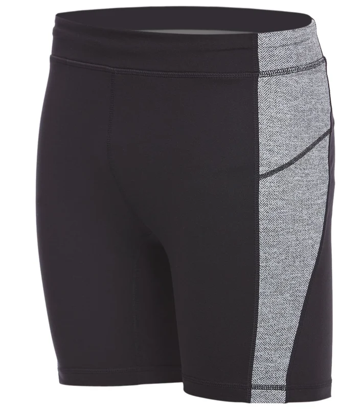Manduka Men's Atman Yoga Shorts Black/Herringbone / M