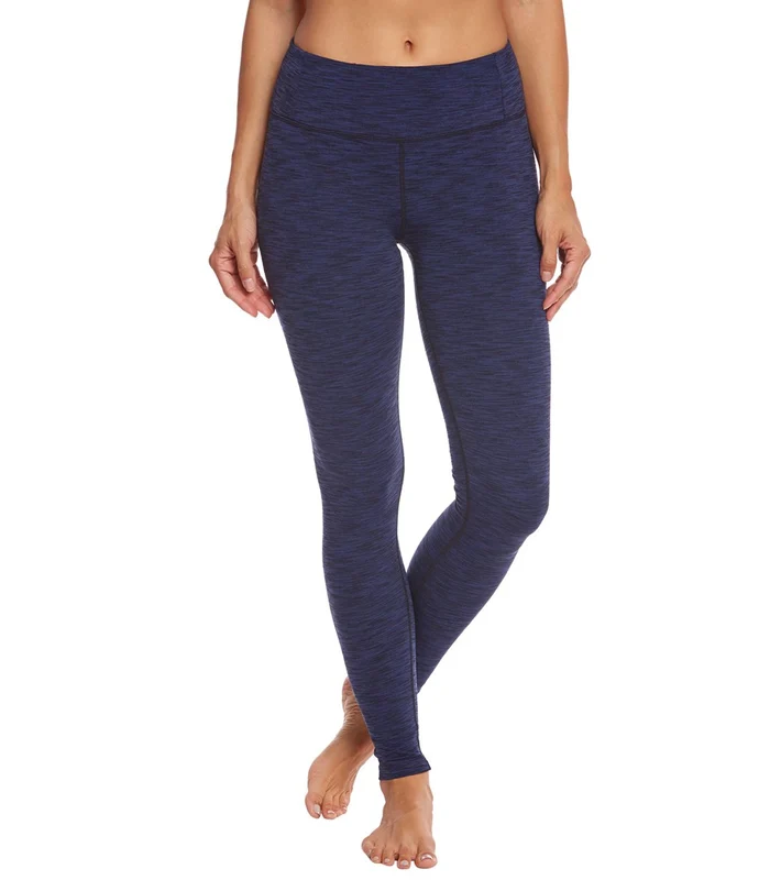 Manduka Essential Long Yoga Leggings Blue Melange / M