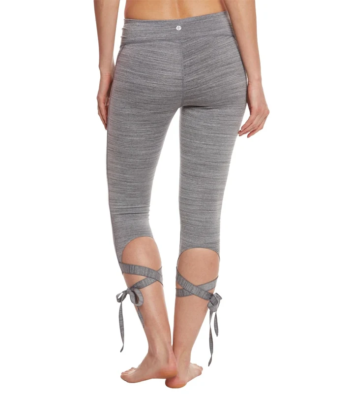 Manduka Flux Yoga Capris Dark Grey Heather / S