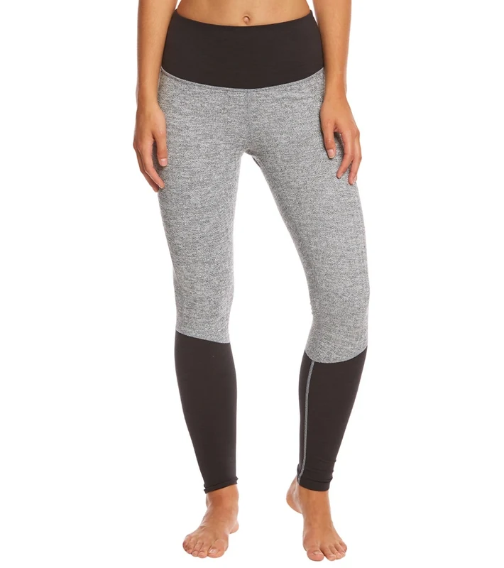 Manduka The High Line Yoga Leggings Herringbone W/Black / L