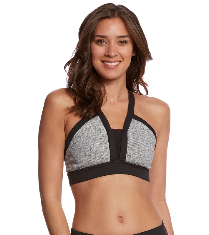 Manduka Linea Yoga Sports Bra Herringbone / S