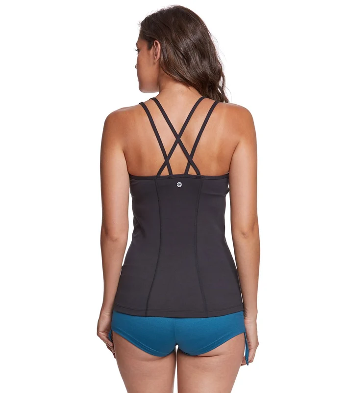 Manduka Cross Strap Yoga Cami Black / XS