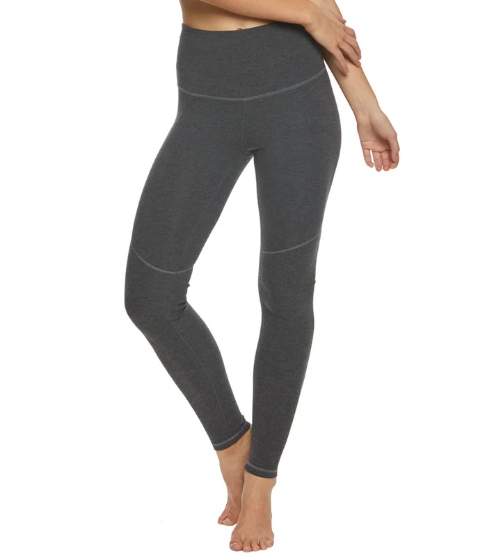 Manduka BCI High Waist Yoga Leggings Dark Heather Grey / XS