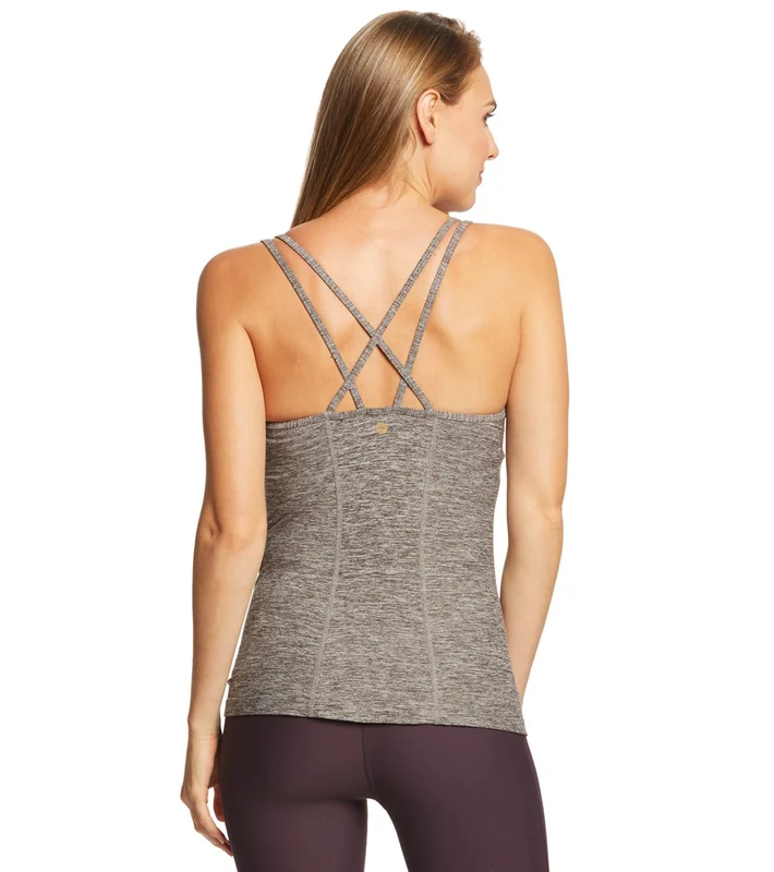 Manduka Cross Strap Yoga Cami Salt N Pepper / XS