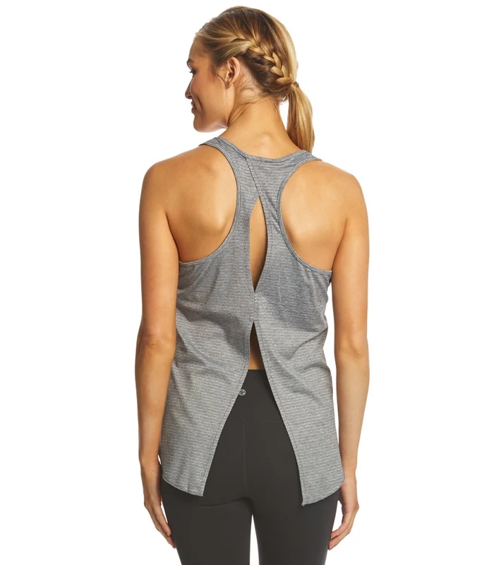 Manduka Kosha Open Back Yoga Tank Top Heather Grey / L