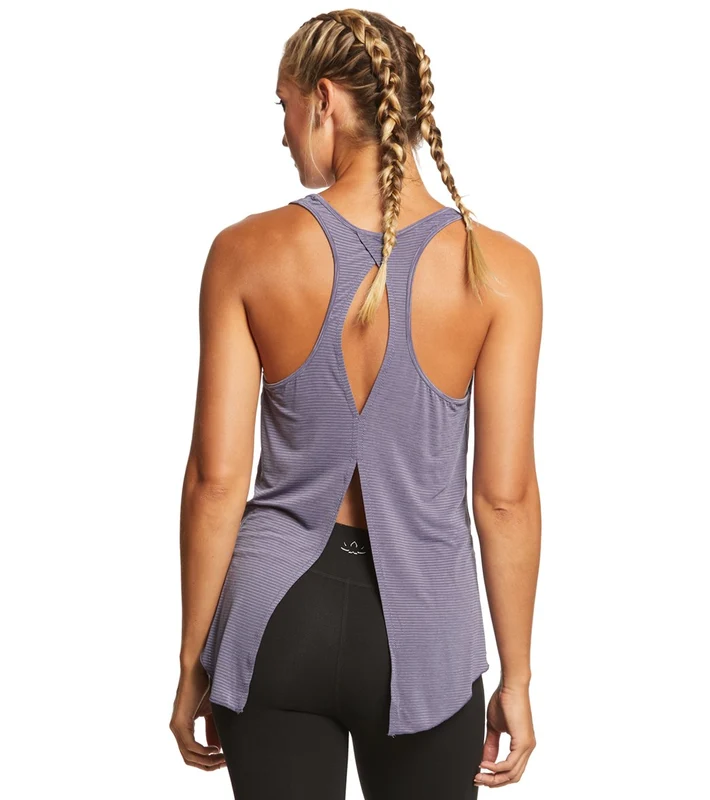 Manduka Breeze Open Back Tank Dusk Blue / S