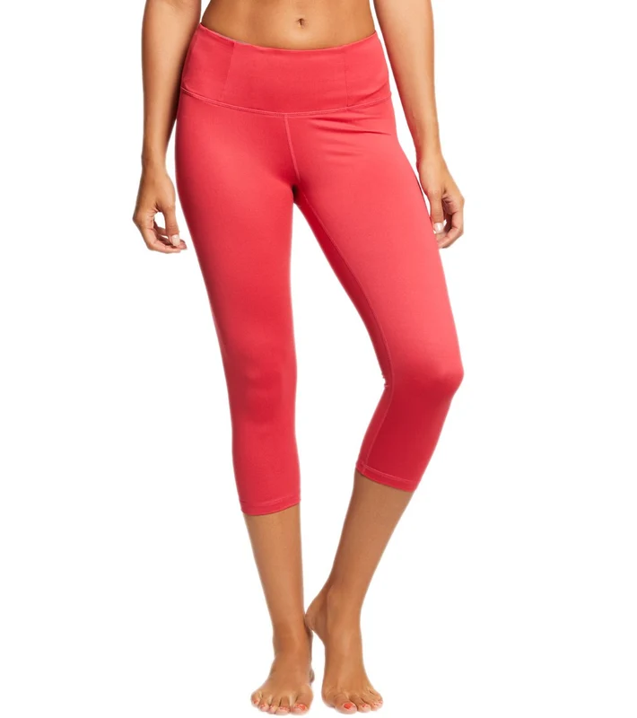 Manduka Essential Yoga Capris Grapefruit / L