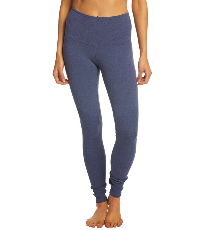 Manduka BCI High Waist Yoga Leggings Blueberry Heather / XL