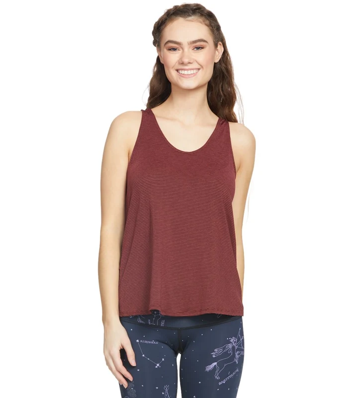 Manduka Breeze Cross Over Tank Ruby Sheen / XS