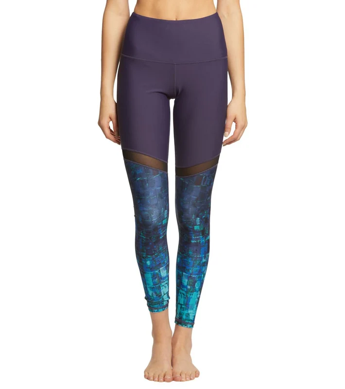 Manduka Engineered High Line Yoga Leggings Abstract Viper Print / M