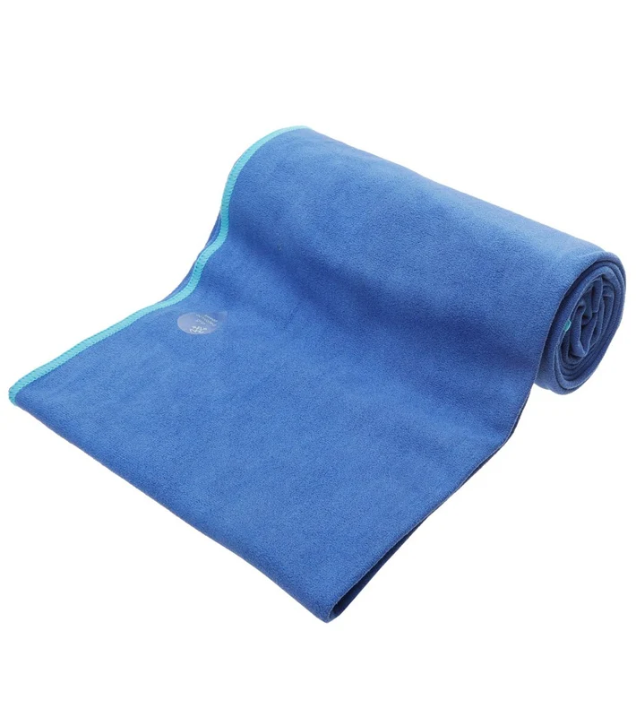 Manduka eQua Yoga Mat Towel Pacific Blue