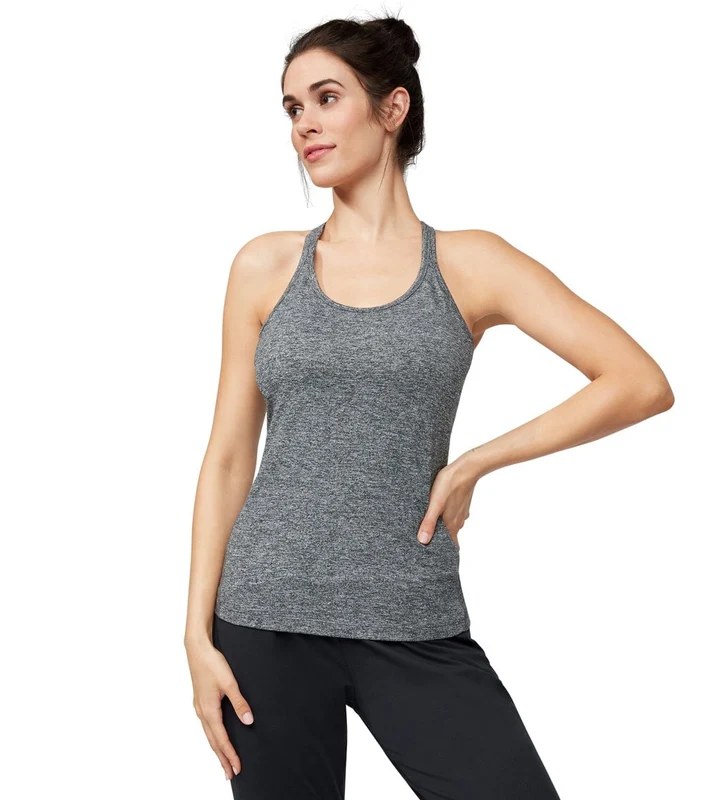 Manduka Anywhere Racerback Yoga Cami Salt and Pepper / M