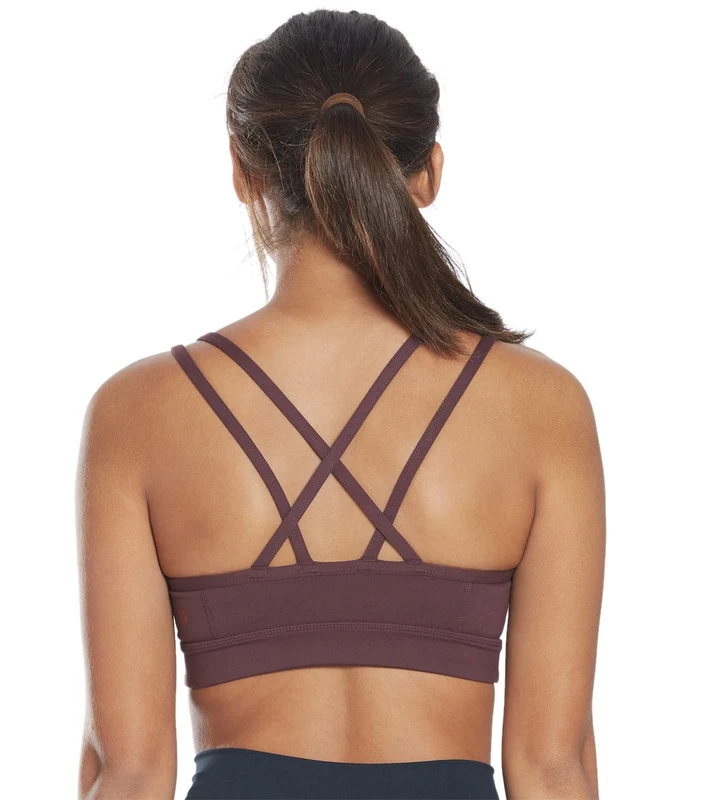 Manduka Cross Strap Yoga Bra Dark Chestnut / S