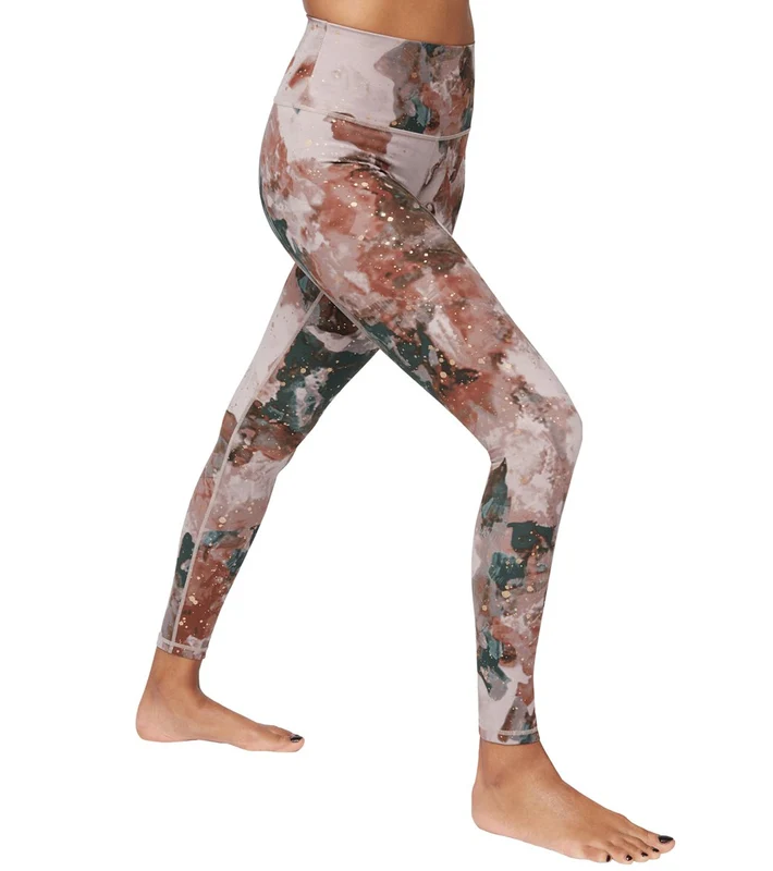 Manduka High Waisted Flow Yoga Leggings Luminance Print / M