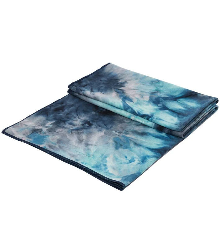 Manduka eQua Yoga Mat Towel Storm Hand Dye