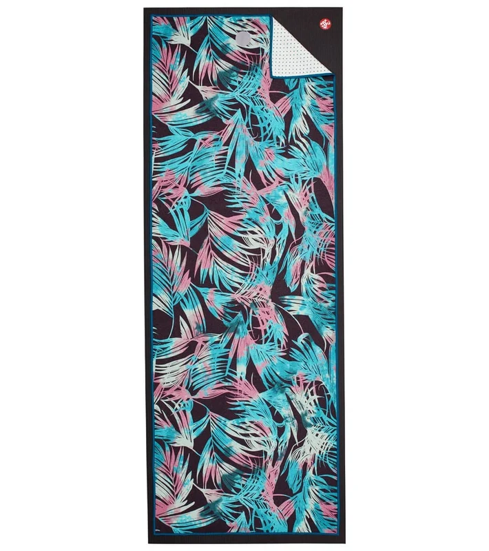 Manduka yogitoes® Tropics Yoga Mat Towel Tropics Black