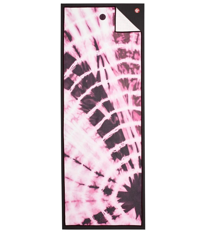 Manduka yogitoes® Tie Dye Fuchsia Skidless Yoga Mat Towel Tie Dye Fuchsia