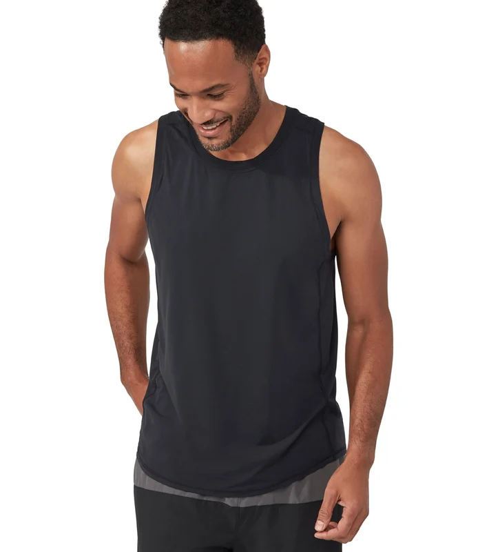 Manduka Men's Pro Tech Slim Fit Tank Black / M