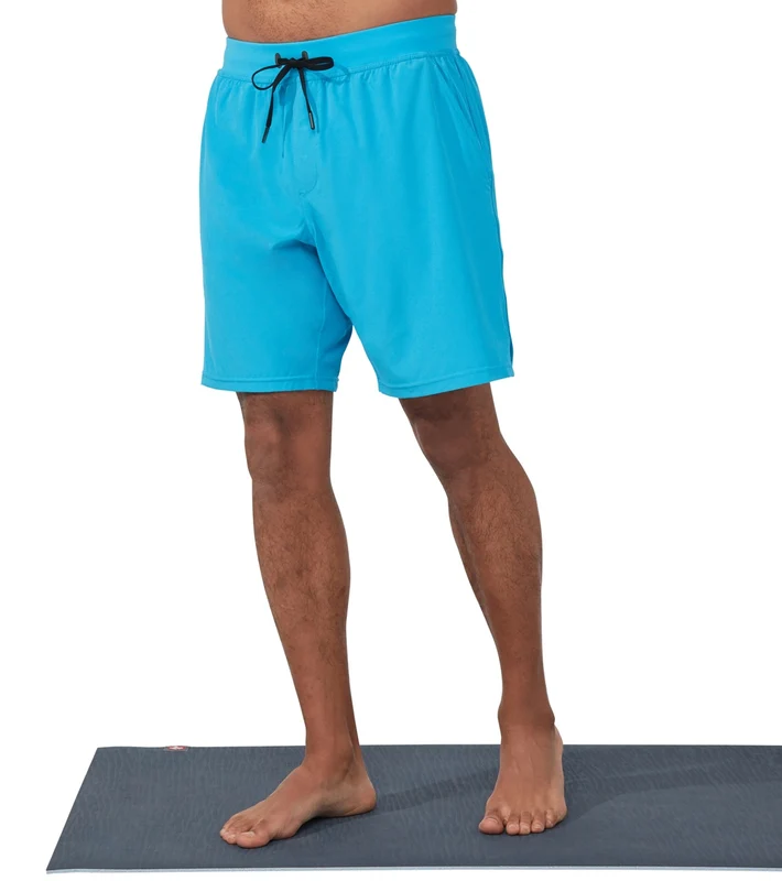 Manduka Men's Performance Classic Rise Shorts Dresden Blue / M