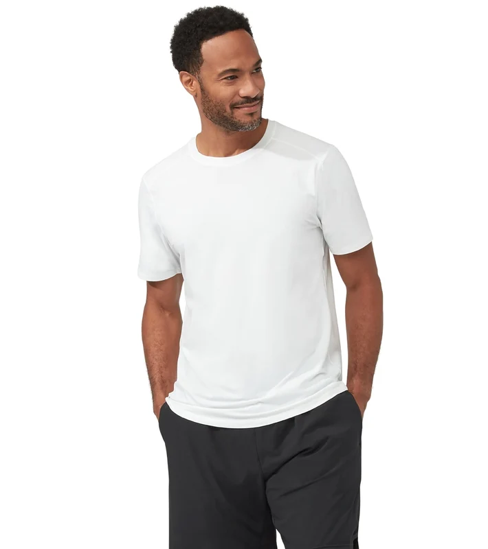 Manduka Men's Pro Tech Short Sleeve Tee White / L