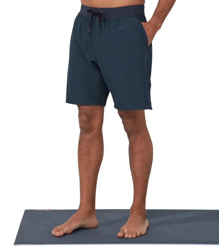 Manduka Men's Performance Classic Rise Shorts Dark Sapphire / S